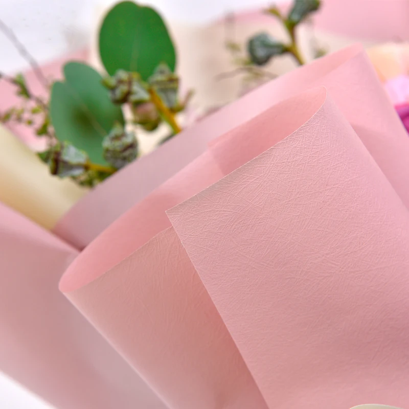 Wholesale Korean style solid color Fresh Flower Wrapping Paper Kraft flower  wrapping paper From m.