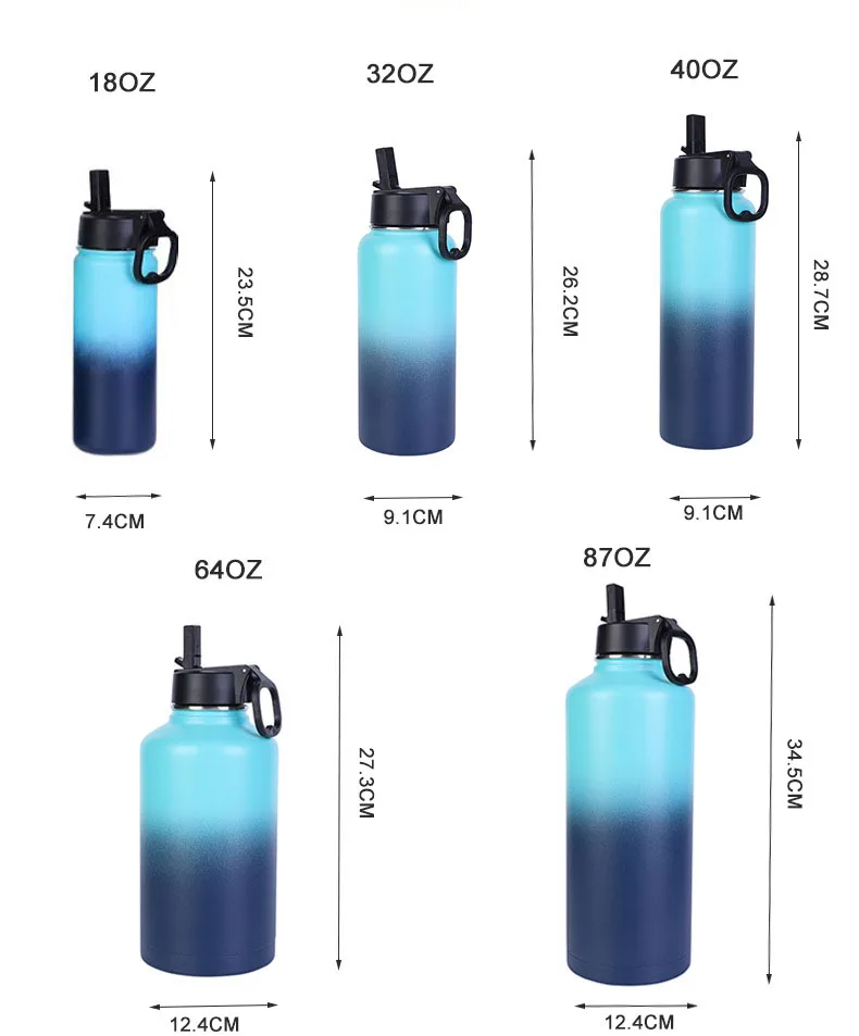 Custom Aquaflask Tumbler 32oz 40oz Stainless Steel Termos Double Wall Vacuum Flasks Sports Outdoor Vacuum Insulated Water Bottle