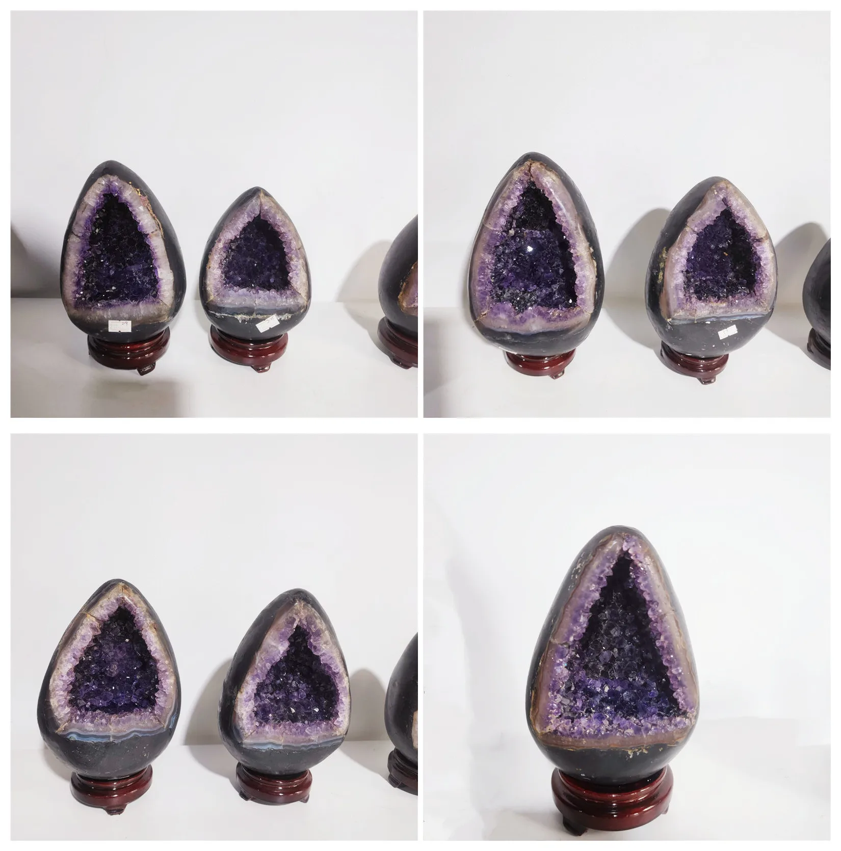 新品　高品質アメジストクラスター原石（恐竜の卵幸運水晶收藏品）送料無料 新品高品質アメジストクラスター原石（恐竜の卵幸運水晶收藏品