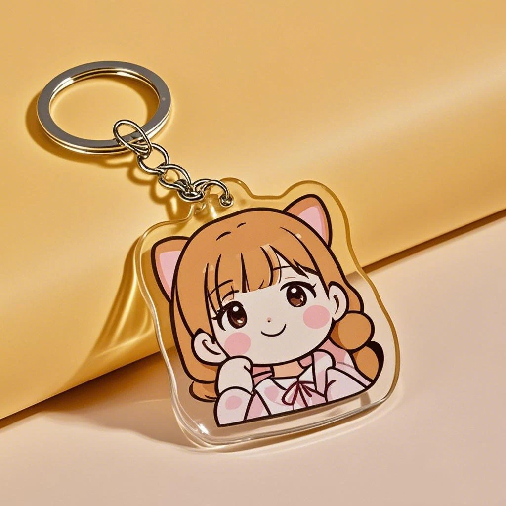 Wholesale Personalized Keychain Factory Made Custom Design Cute Design Mini Acrylic Keychain