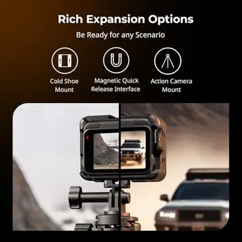 For SmallRig Insta360 Ace Pro 2 Utility Frame Cage Supports Horizontal Vertical Action Camera Mounting Frame Claw Cold Shoe detail image