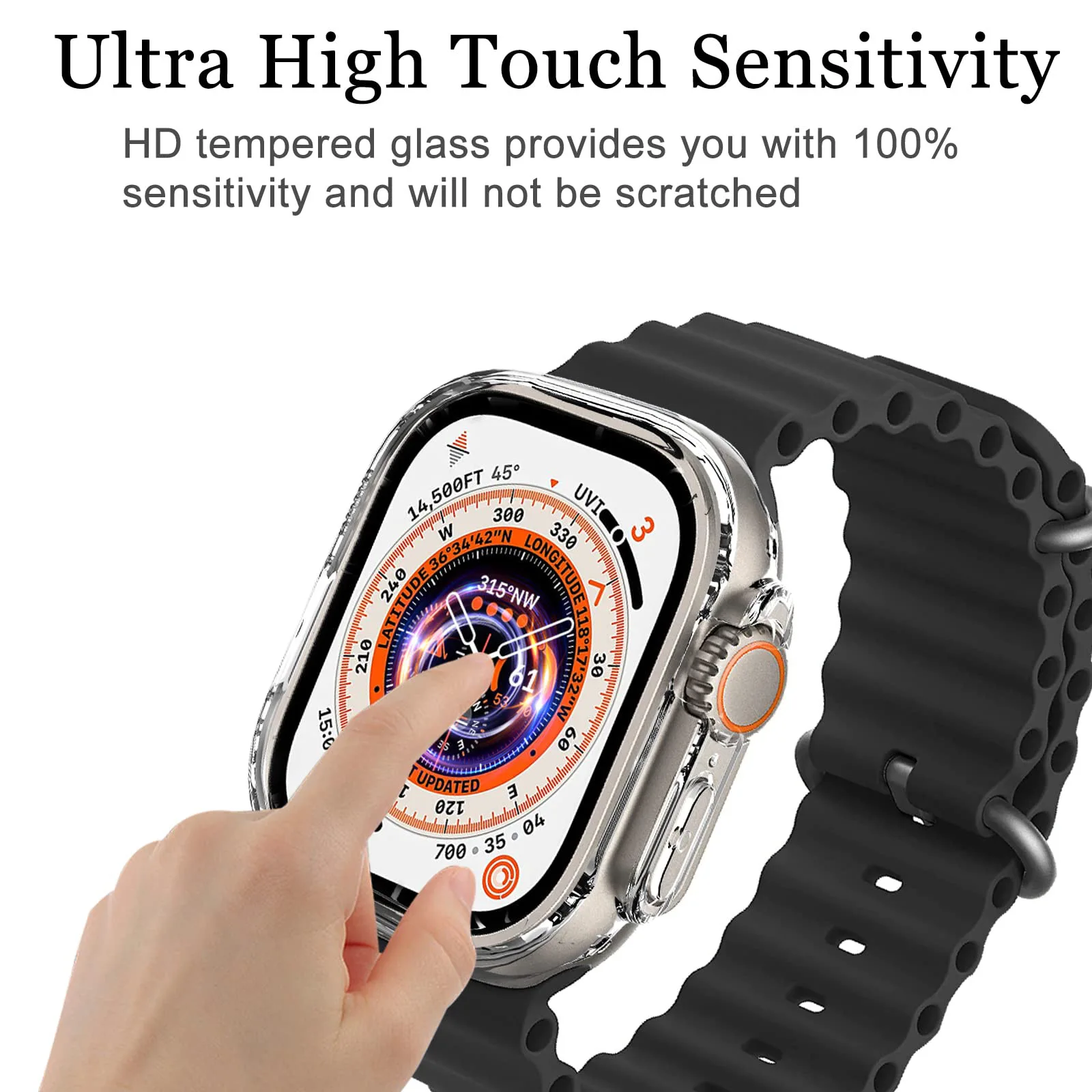 Custom Clear Tpu Bumper Watch Protector Case For Apple Watch Cover For