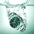 High Brand BIDEN 0163 Green Ghost Water Man Quartz Swiss Quartz Watch Stainless Steel Water Resistant Fashion German Watches