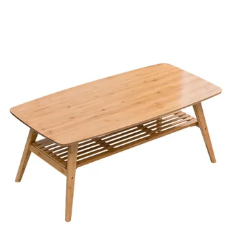 ZD01 China Rectangle Small Space Transforming Square Bamboo Folding Dining Coffee Table Modern