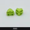 Fluorescent green - 16#width about 2cm - heart-shaped