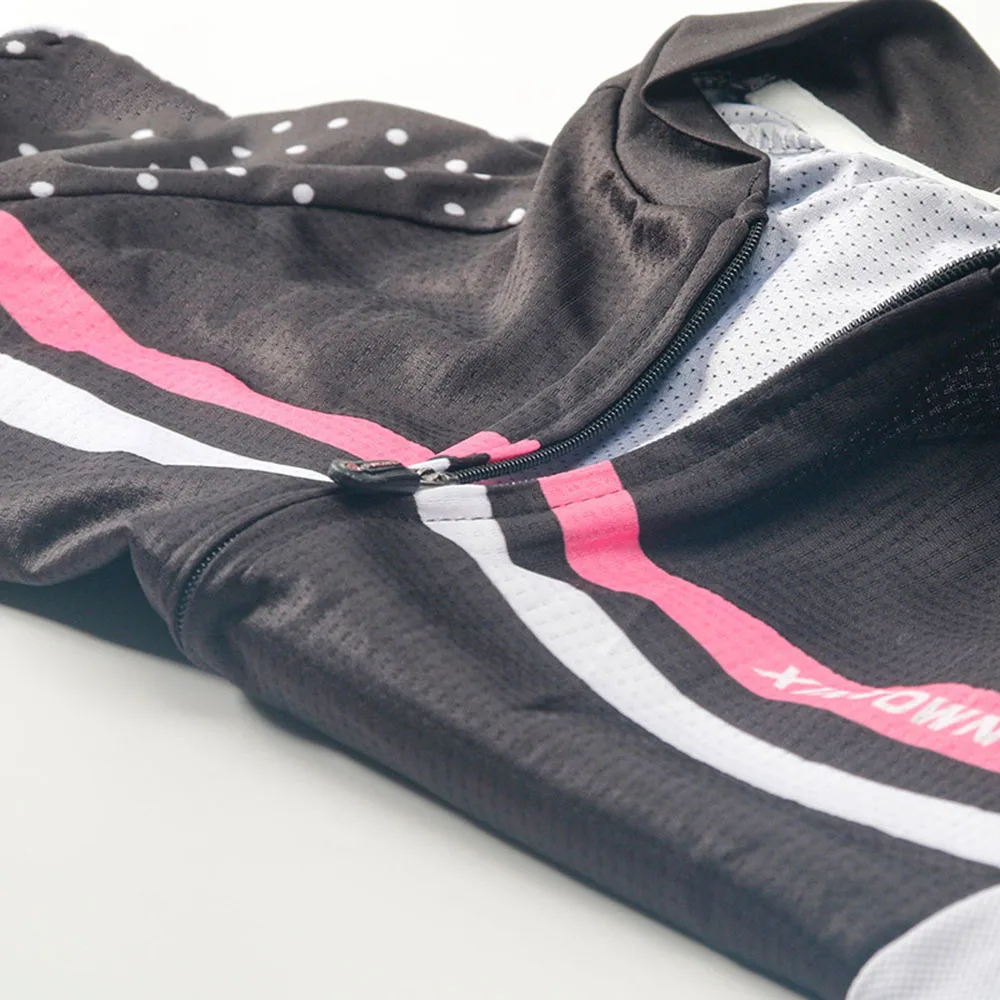 High Elastic Breathable Quick Dry Lightweight Women Cycling Kits with Reflective Safety Design