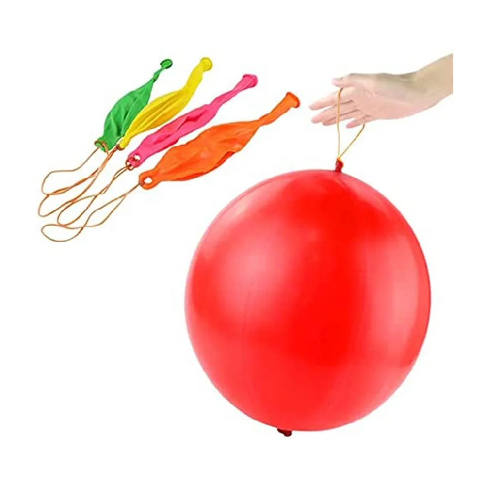 Ballons Perforés (Punch Ball) - Lot De 52 En Latex, Avec Élastique, 7 Couleurs - Pour Anniversaire, Mariage, Baby Shower