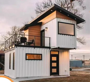 Cost price Installation Movable 20/40ft Flat-pack Prefab Modular steel structure villa luxury Prefabricated Container House