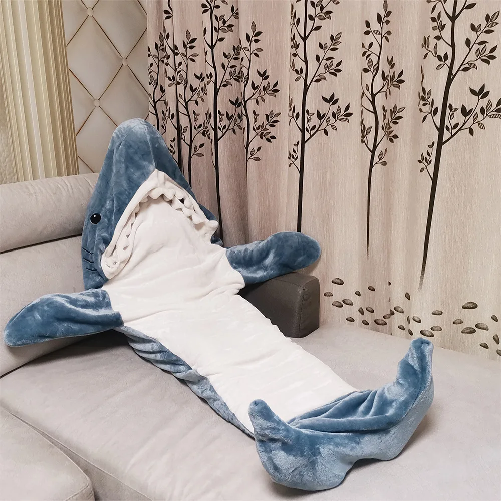 Shark Blanket Adult Cute Hoodie Shark Onesie Wearable Blanket