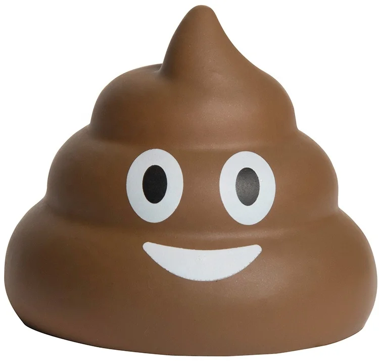 Supply Promotional Gifts Smiling Poop Custom Ball Stress Ball Stress Relievers