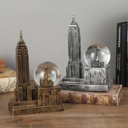 置物 Crystal World Mini Empire State Building Empire State Building Crystal Figurine by Crystal World - Etsy
