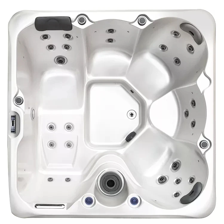 CE/SAA/ETL Approved American Acrylic Hot Tub with 5 Years Warranty 3KW Heater and 26 Jets for Outdoor Relaxation