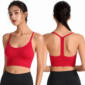 Women's Comfortable High-Elastic Sports Vest Plus-Size Yoga Gym Running Sportswear Customizable High-quality Sports Bras Factory