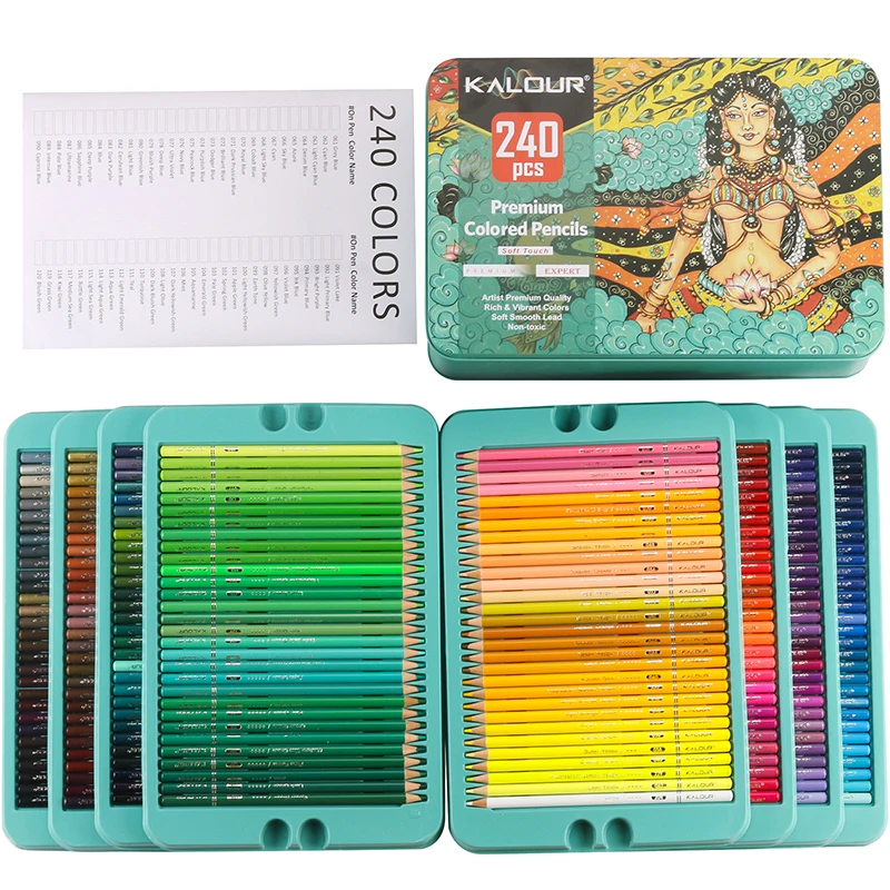 Got the KALOUR 240 $51.99 from  : r/ColoredPencils