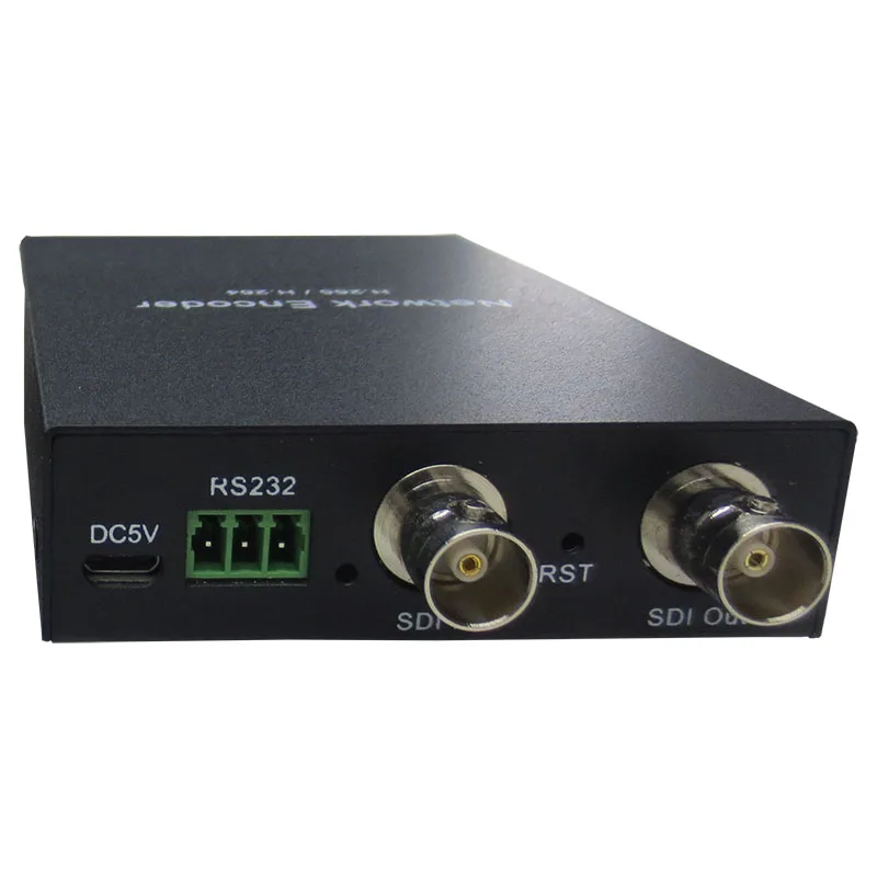 Real-Time H265 Encoder Video Streaming Server 60FPS HD 1080P SDI to RTMP IP TV Recording Encoder for Live Streaming