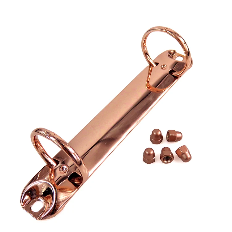 Factory Price Custom Rose Gold Plating Hexagon Dome Cap Nut