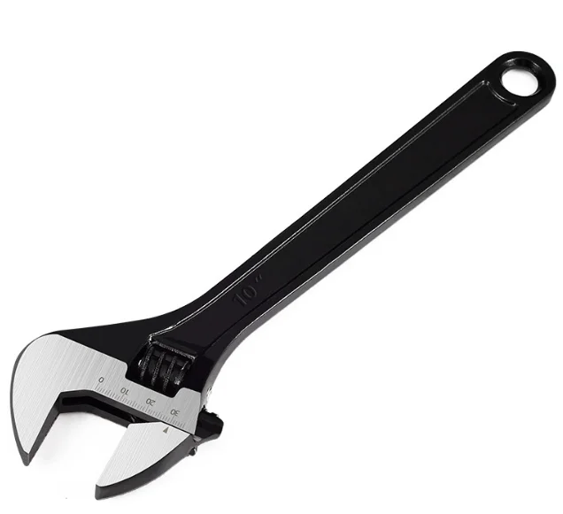 Wholesale Manufacturers' Adjustable Wrench Set and Multifunctional Thickened Electrophoresis Blackened Hex Keys Large Opening
