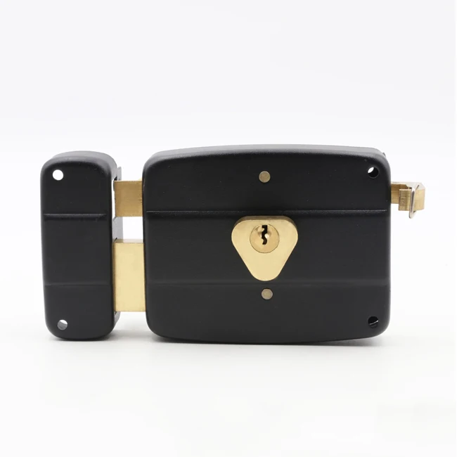 Free Example Rim Lock Brass Cylinder Brass Hook Interior Door Lock With Computer Keys Surface Finish Customized for Outdoor Use