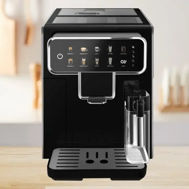 Household Fully Automatic Intelligent Electric Espresso Touch Screen Control Espresso Coffee Maker Machine 444077