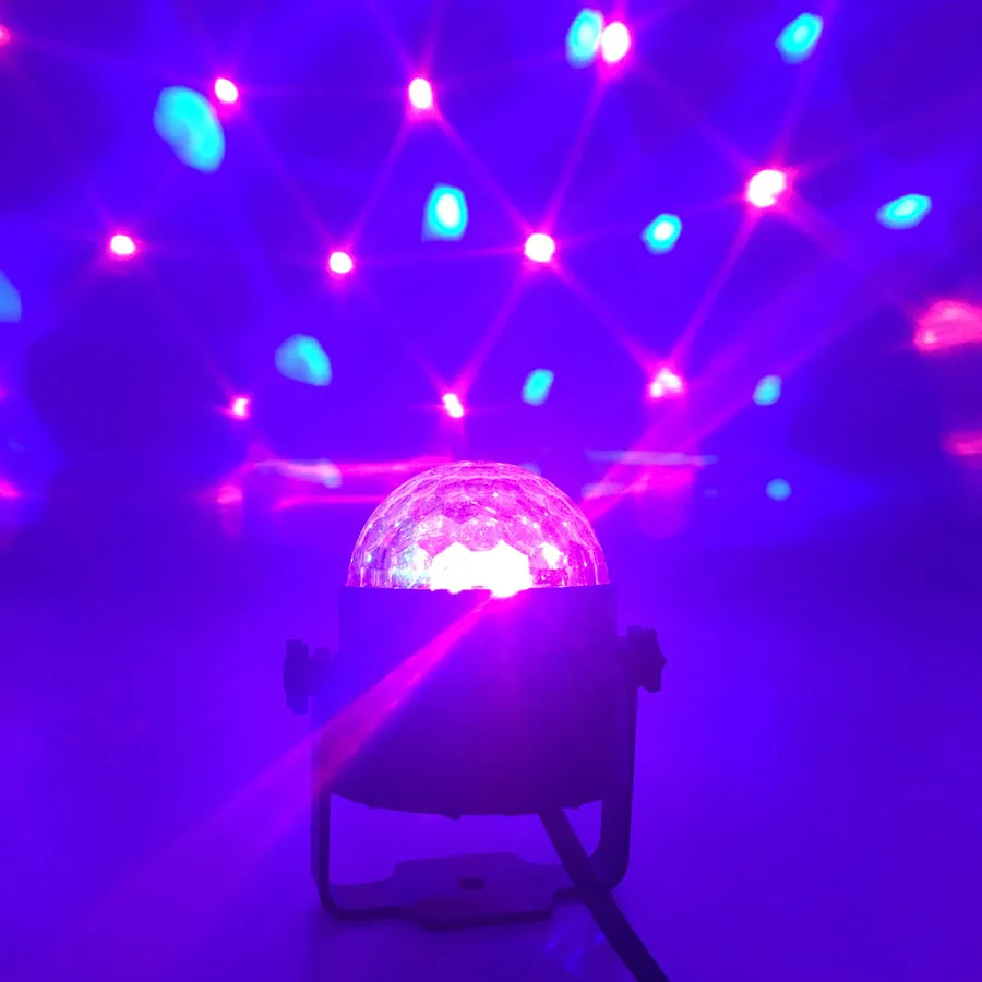 Bola Discoteca RGB Recargable Con Altavoz Bluetooth - Luz LED Giratoria 360° Para Fiestas