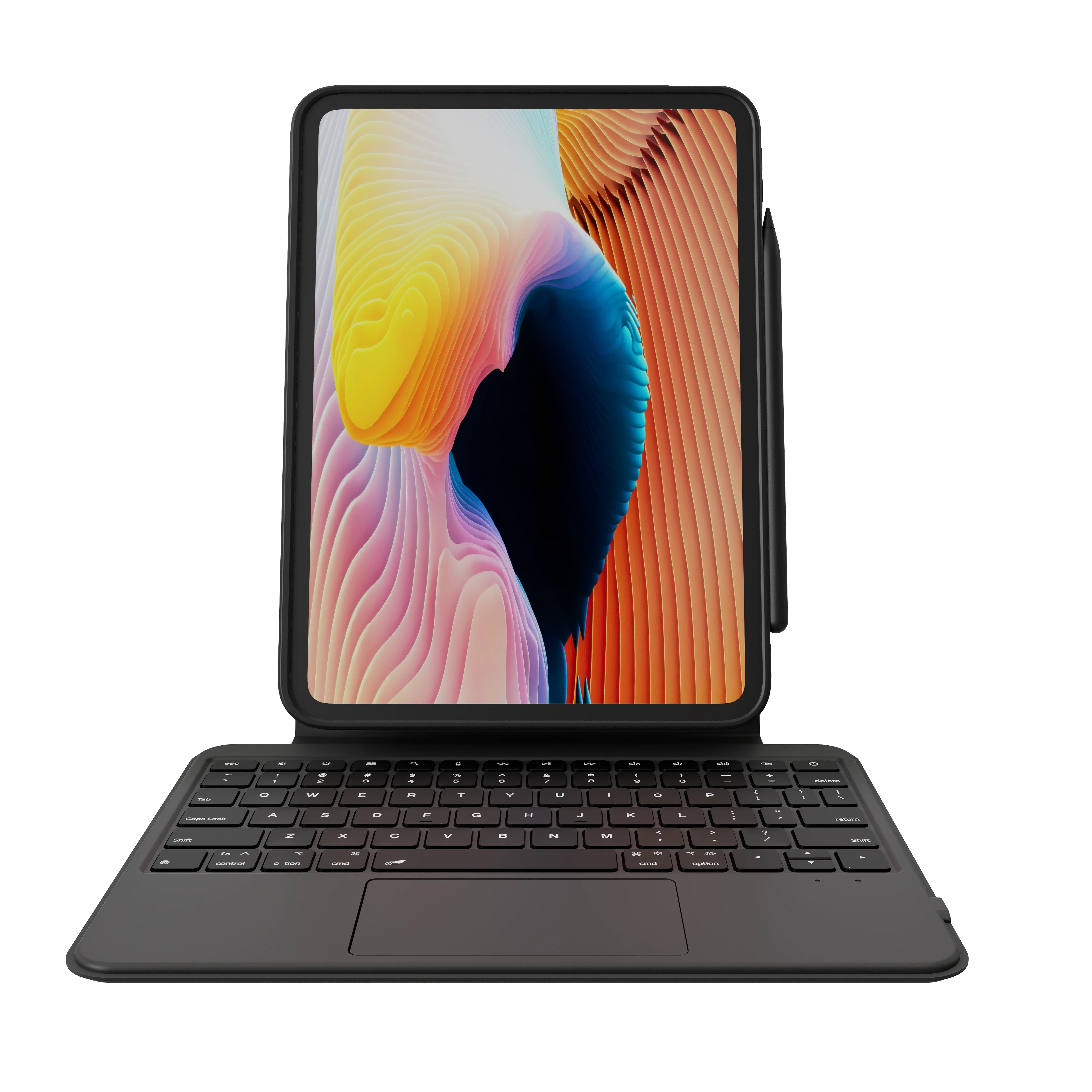 For iPad (A16) 11 2025 Magnetic Portrait and Landscape Detachable Keyboard Case Writing Viewing Modes Larger Precision Trackpad