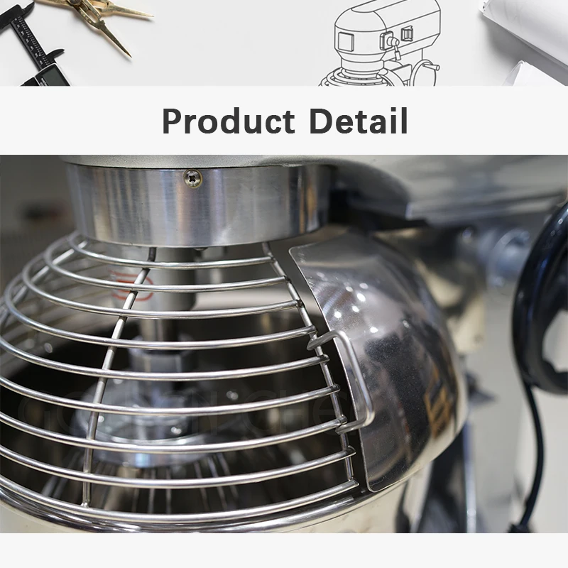 Multi Function Three Speed Levels Blender Electric Food Mixer 100l Planetary Mixer Cake Mixer 100liter