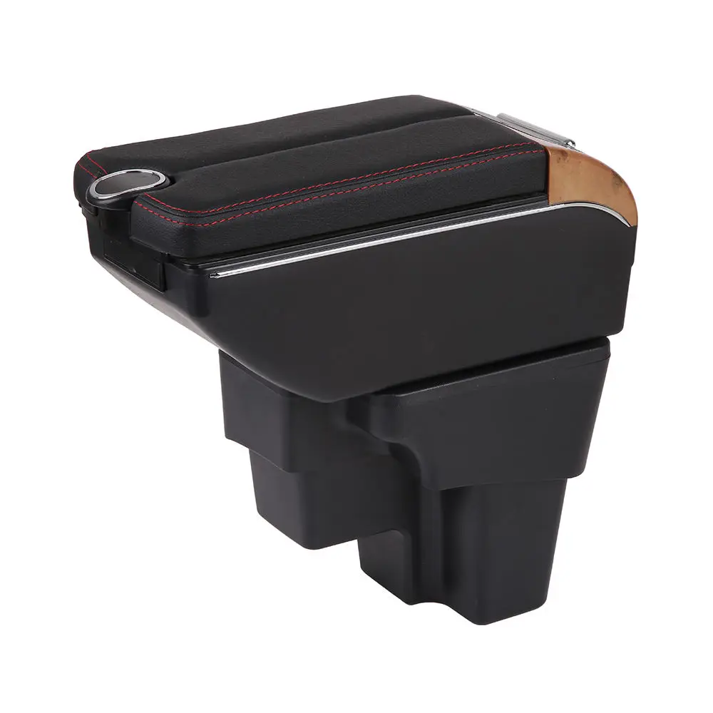 product tiypeor microfiberpeachwood universal car central container organizer armrest box car-4