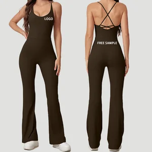 OEM New Playsuit Women Jumpsuits Rompers Women Fitness One Piece Workout Bodycon Jumpsuit for Women