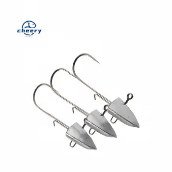 CHEERY-FH186-3.5g5g7g Arrowhead Jig Lead Head Hooks Worm Soft Lure Hook Jig Heads Fishing Hook With Barbed – Soft Lure – view 2