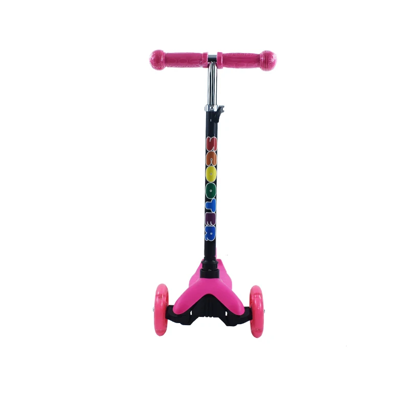 Children Scooter 3 Wheel Scooter with Flash Wheels Kick for 2-12 Year Kids Adjustable Height Foldable Children Scooter