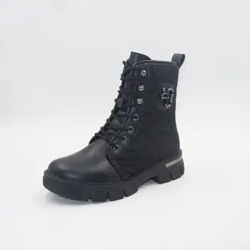 Hot Sale Girls Pu Leather Boots Thick-Soled Shoes Winter Warm Snow Boots