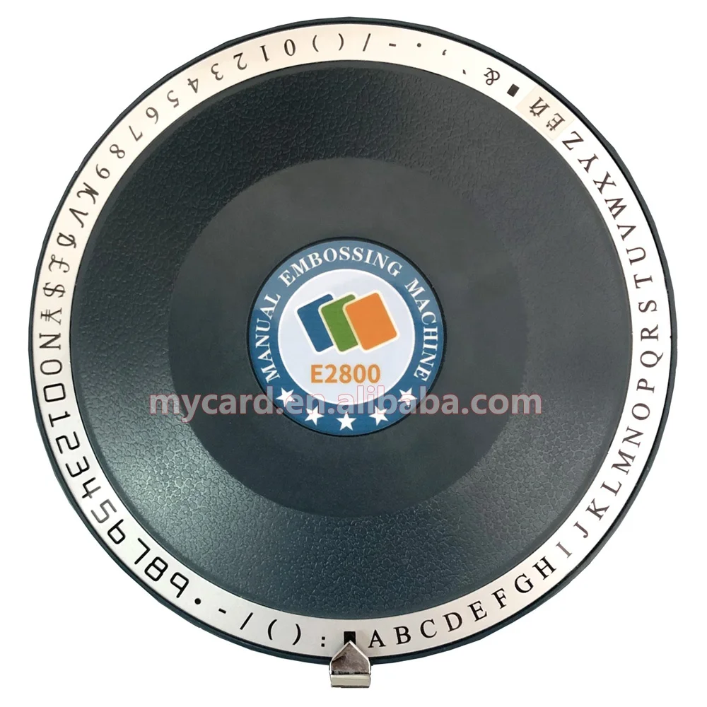 Hot Selling Manual 72 Character Embosser Letter Number Embossing Machine for Plastic PVC Card