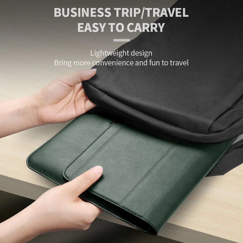 product sleeve leather bag with holder laptop mouse pad hand held computer storage bag computer simple business bags covers for 13 14 15-29