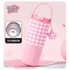 750ml rosa a quadretti (con petali)