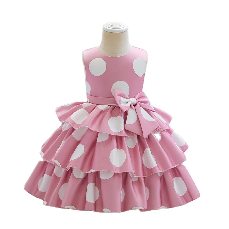 Ins Latest Frock Design Baby Girls Boutique New Satin Cotton Party 