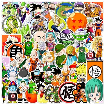 50Pcs Wholesale Japan Cartoon Anime Stickers Set Pack For Skateboard Luggage Laptop Vinyl Decorative Anime Sticker