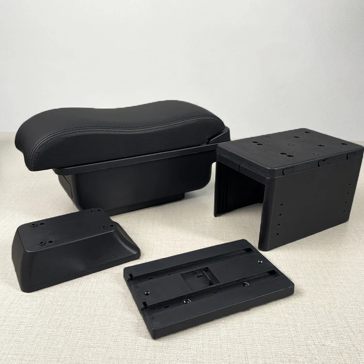 product high quality car center console box black car accessories interior general armrest console box-6