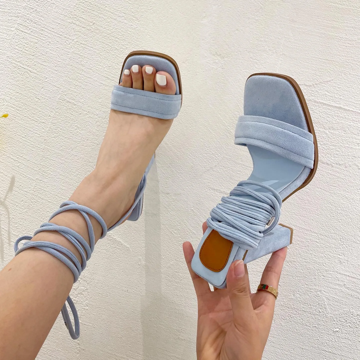 PDEP 2022 сексуальные женские туфли из искусственной замши под платье, принимаем заказы на блочном каблуке с ремешком на щиколотке, дизайн для женщин
