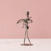 Violin-iron art figure