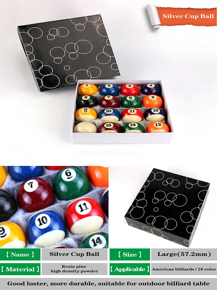 Изысканный набор мячей, Бильярдные кии, бильярдный мяч для снукера