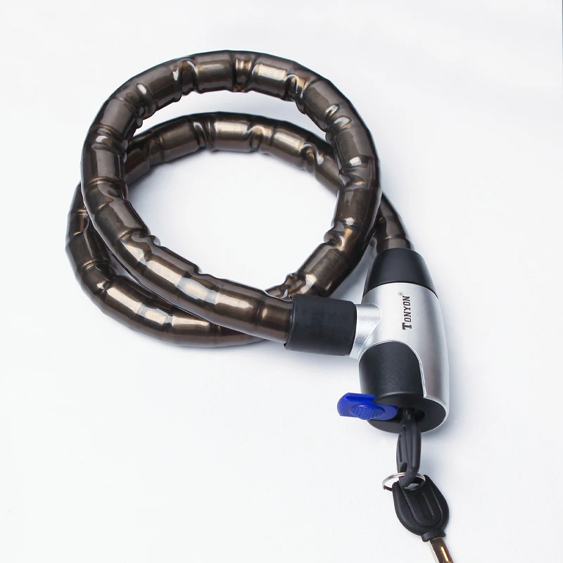 Bold and Long Steel Cable Alloy Anti-theft Fixed Key Lock to Ensure ...