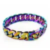 Multicolored dog collar 32mm