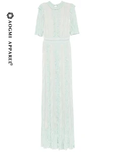 Luxury Ladies Floor-Length Sheath Gown with Satin Fabric One-Shoulder Neckline Ruffles Breathable & Eco-Friendly