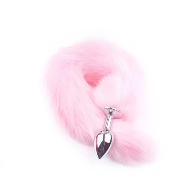 Multi-color Comfortable Pom Fox Tail Anal Plug Butt Plug Sex Toys for Cosplay Games Sexy Anal Sex Toys