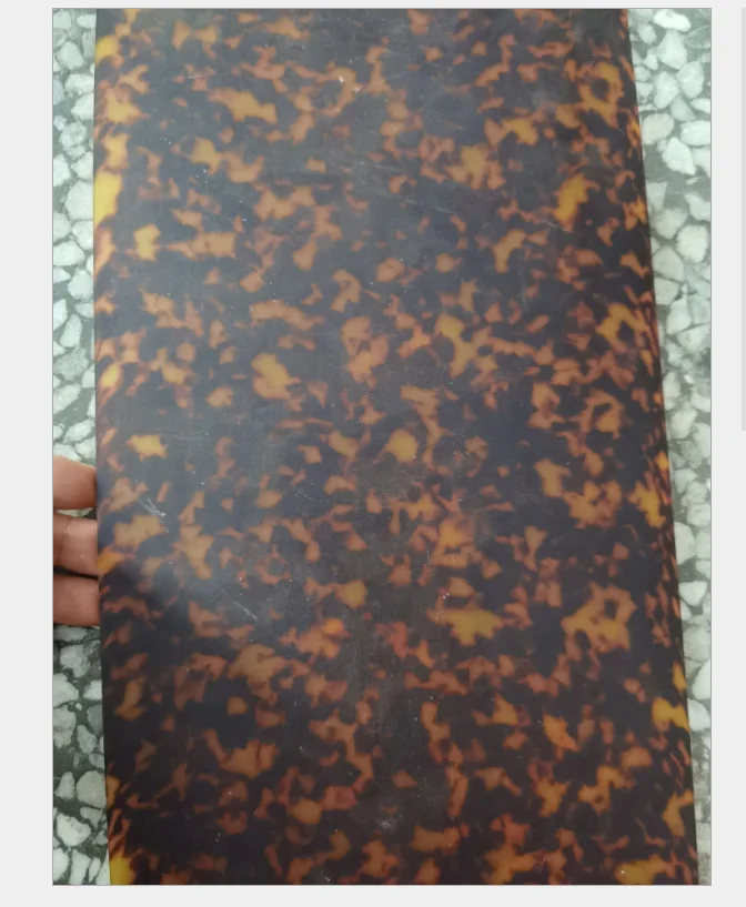 Tortoiseshell Sheet, 2 sizes, 2.5mm Thickness, Cellulose Acetate Sheet