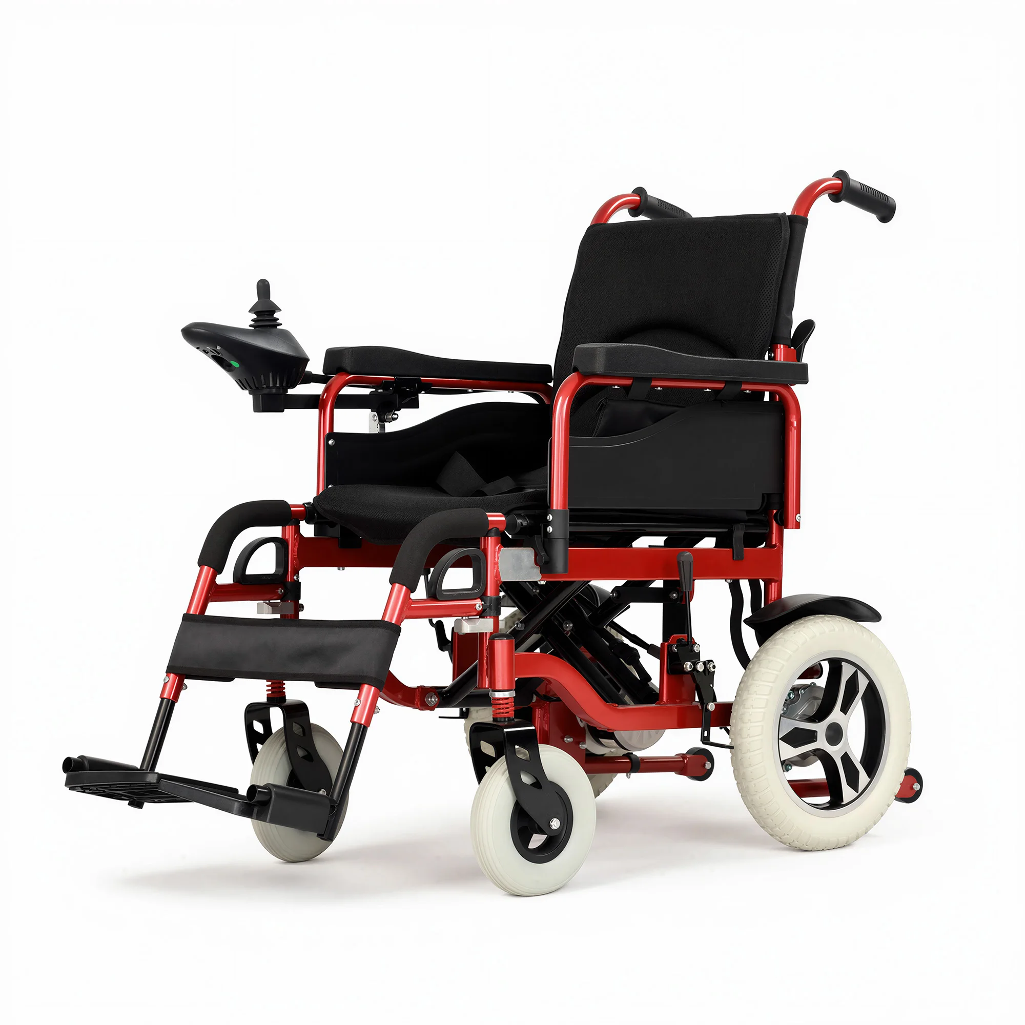 JJW-500156 Carbon Steel Folding Electric Wheelchair