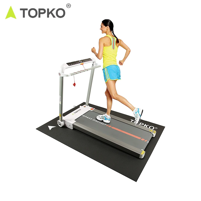 TOPKO Anti-Slip Exercise Equipment Mat Bike Mat for Hardwood Floors and Carpet Fitness Gym Equipment Bench Pad Made of Rubber