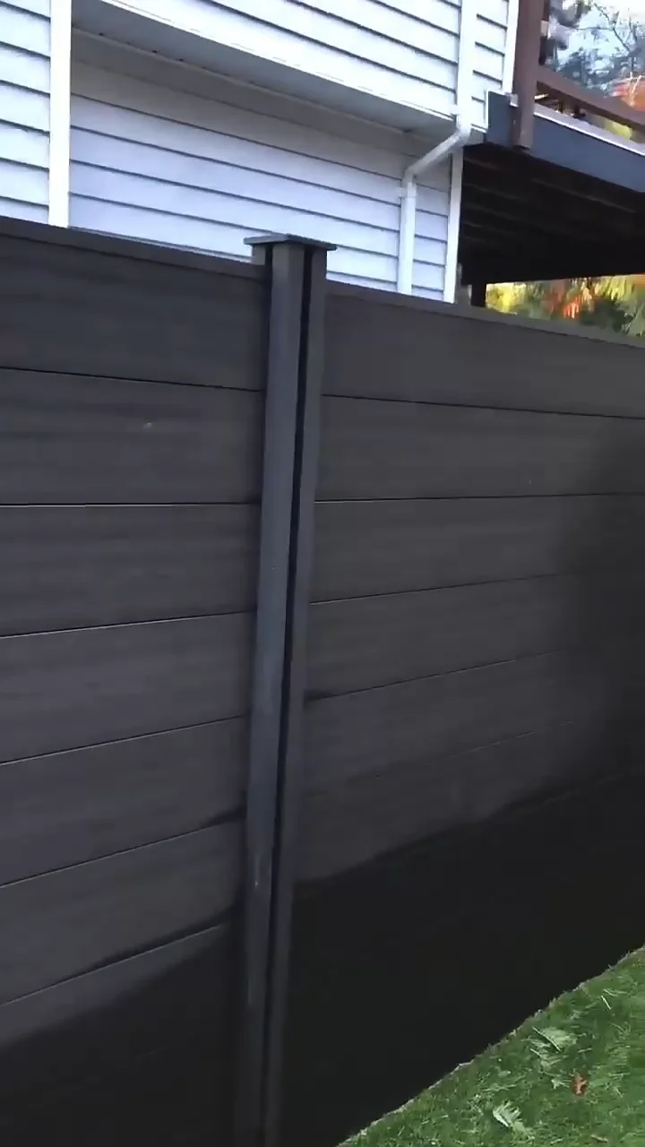 Morden Style Designs Wood Plastic Composite Fencing Outdoor Pickets Decorative Wpc Garden Fence