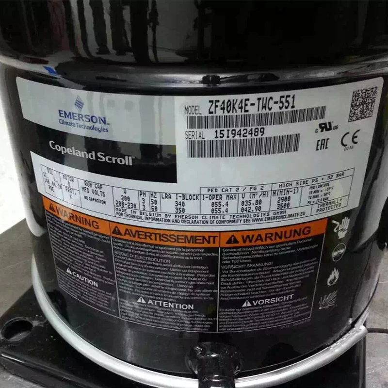  Compressor Zb92 Zb76kqe Zb58kq Tfd 551 Zb75kce Twd 551 Zb92kce-Tdw-551 Zb15kqe-Pfj-524 Copeland Compressors