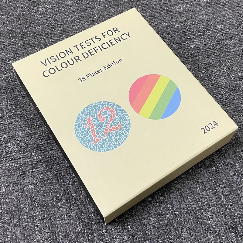 Ophthalmology Vision Test Card Book Brand New Ishihara Color Vision Test Book 24 Plates for Color Deficiency